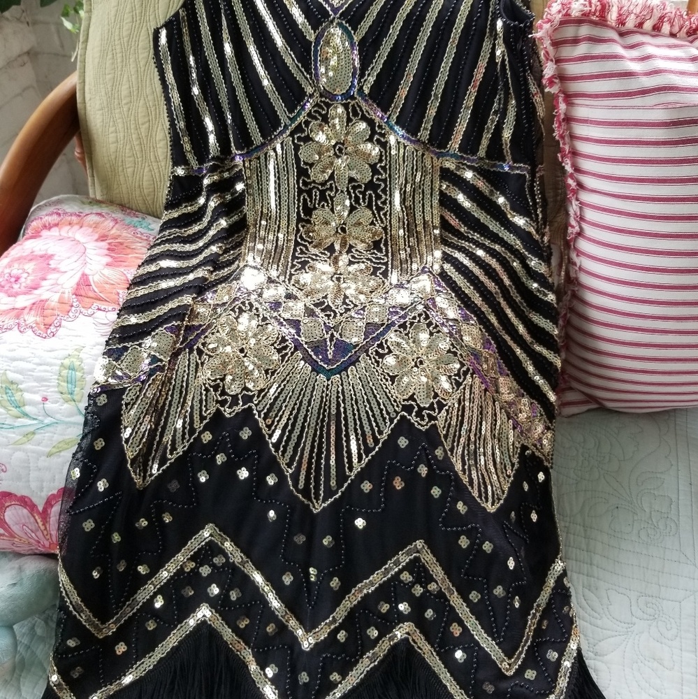 Beaded flapper dress